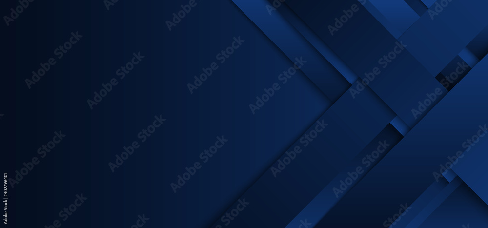 Abstract modern blue stripes or rectangle layer overlapping with shadow on dark blue background Abstract modern blue stripes or rectangle layer overlapping with shadow on dark blue background