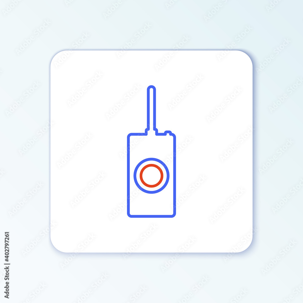 Line Remote control icon isolated on white background. Colorful outline concept. Vector. Line Remote control icon isolated on white background. Colorful outline concept. Vector.