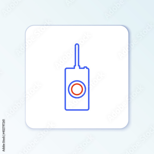 Line Remote control icon isolated on white background. Colorful outline concept. Vector.