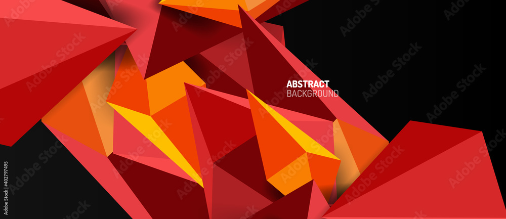 3d low poly abstract shape background vector illustration 3d low poly abstract shape background vector illustration