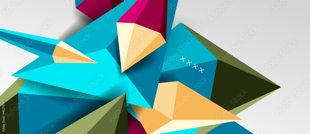 3d low poly abstract shape background vector illustration 3d low poly abstract shape background vector illustration