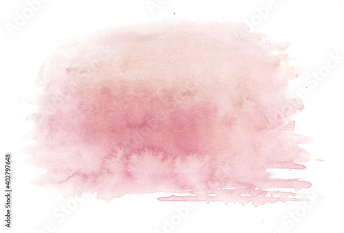 赤の水彩の筆の跡、背景素材、テクスチャ