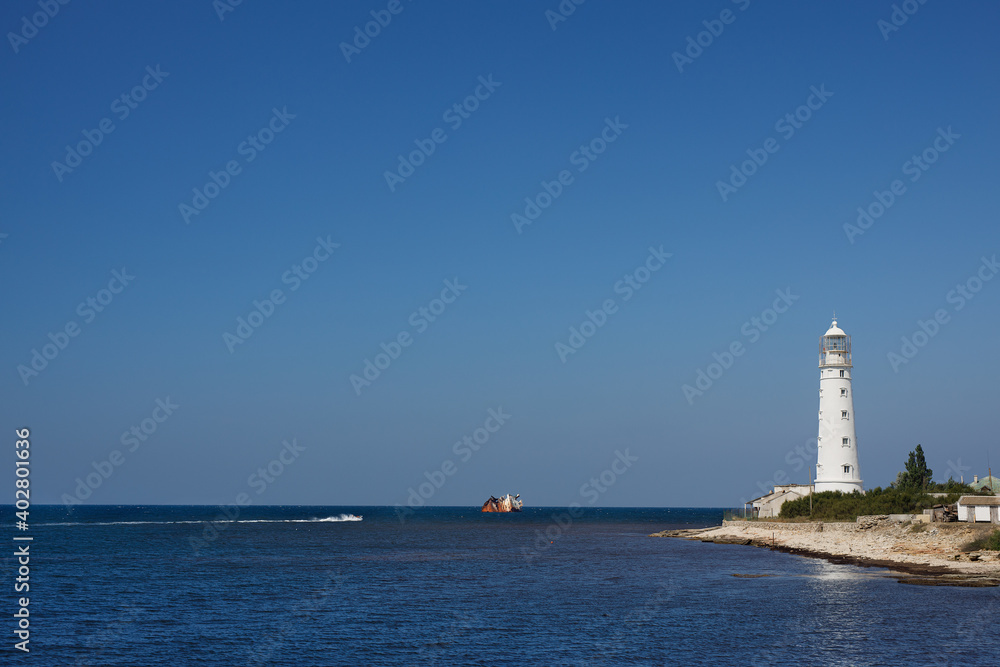 old lighthouse on the Tarkhankut peninsula, Crimea
