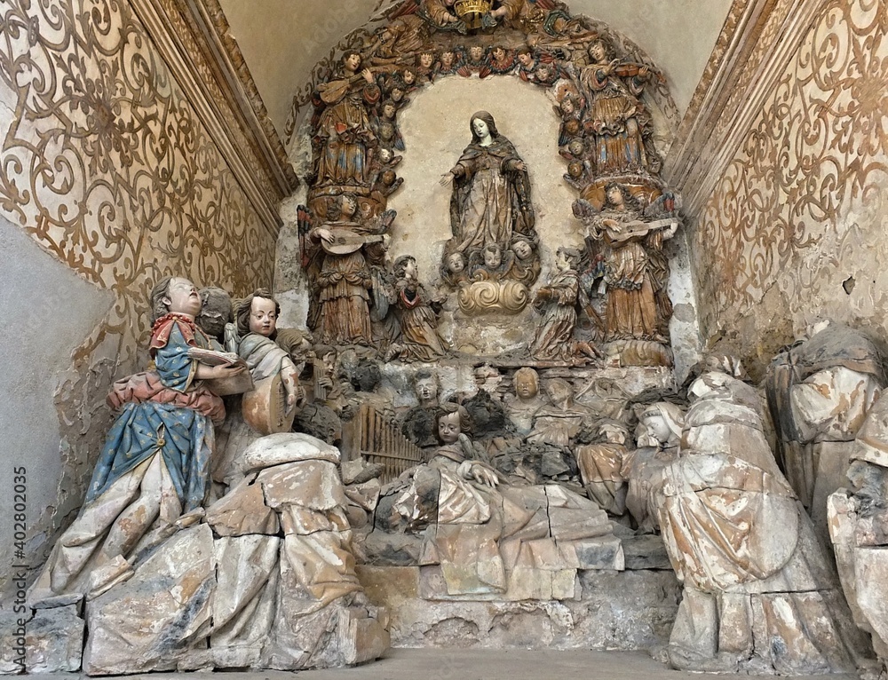 Holy figure in the Monastery of Alcobaca, Centro - Portugal Holy figure in the Monastery of Alcobaca, Centro - Portugal