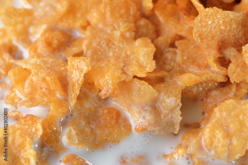 Cornflakes with sugar icing