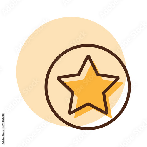Add to favorites vector icon, star symbol