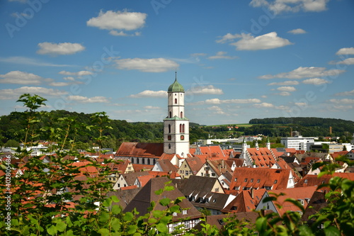 Fachwerkhäuser, Kirche und Industrie von Biberach an der Riß
