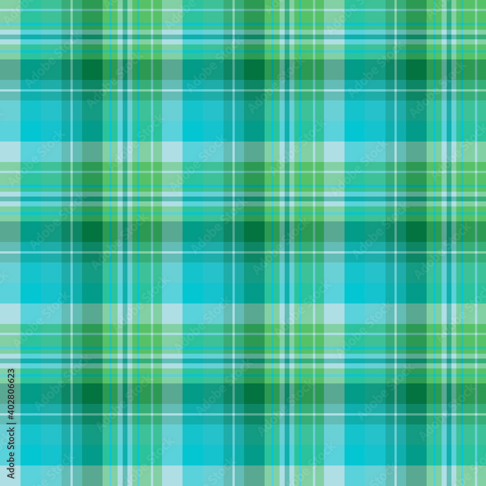 Seamless pattern in wonderful blue and green colors for plaid, fabric, textile, clothes, tablecloth and other things. Vector image. Seamless pattern in wonderful blue and green colors for plaid, fabric, textile, clothes, tablecloth and other things. Vector image.