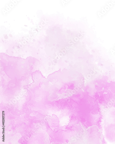 Abstract colorful watercolor for background. Digital art painting.