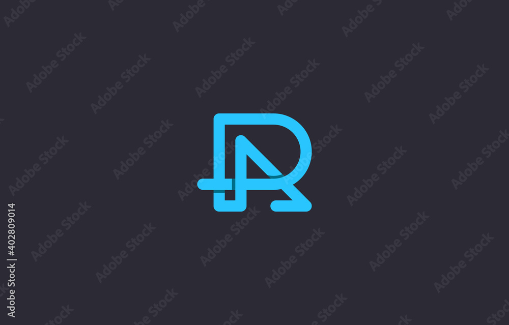 connected alphabet letter RA, AR logo design connected alphabet letter RA, AR logo design