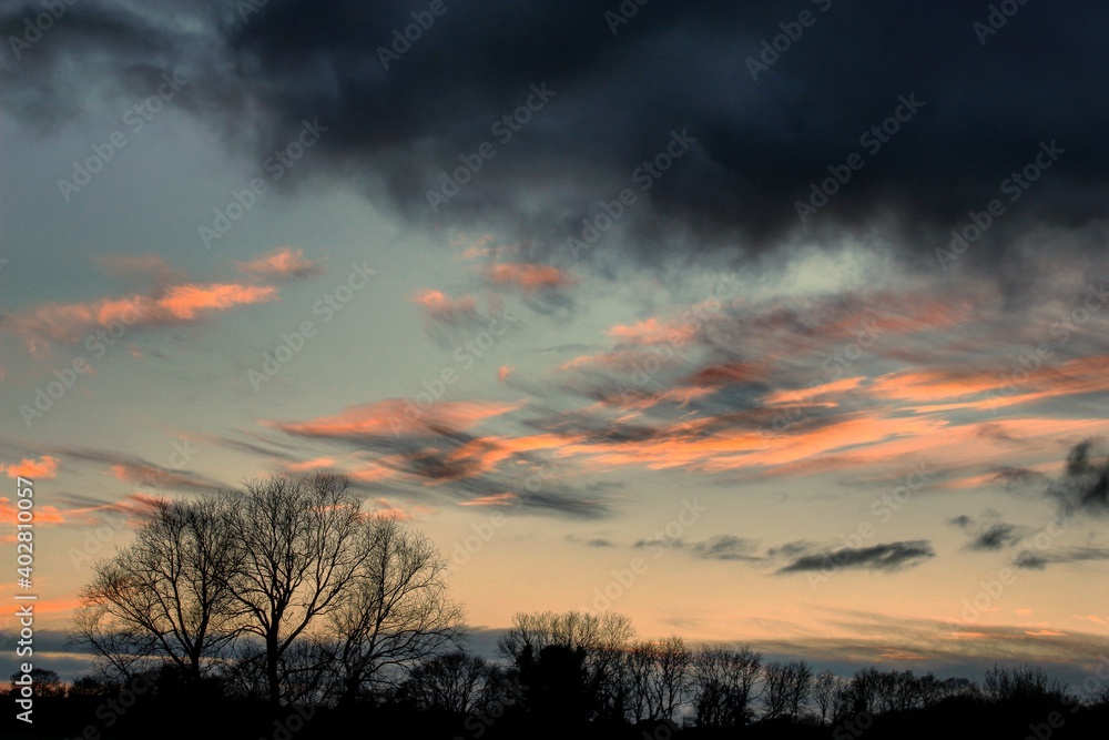 Fototapeta premium fire in the sky