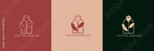 Fotografi logo for a flower shop