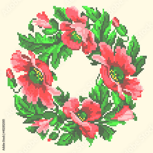 wreath of flowers