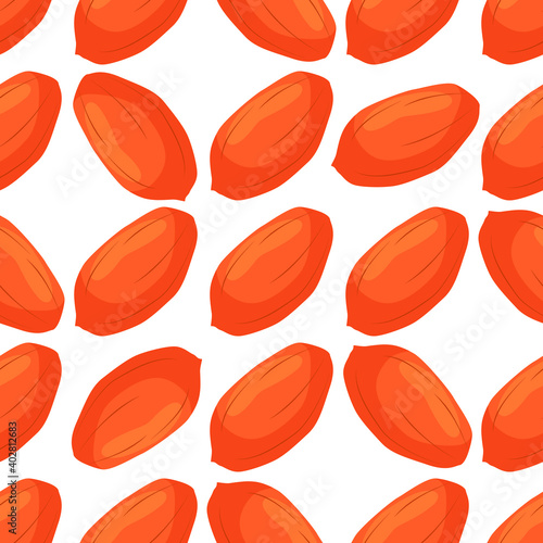 Illustration on theme big pattern identical types peanut