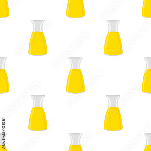 Illustration on theme big colored lemonade in glass jug