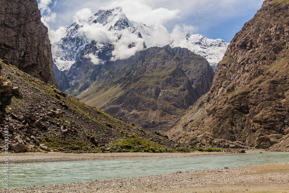 Bartang valley in Pamir mountains, Tajikistan