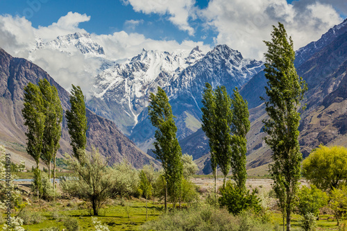 Panj river valley in Pamir mountains, Tajikistan