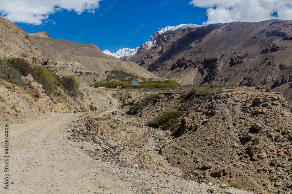 Road in Wakhan valley, Tajikistan