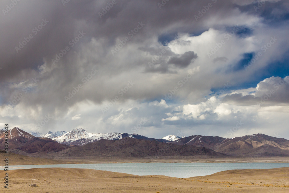 Sasykkul lake in Pamir mountains, Tajikistan