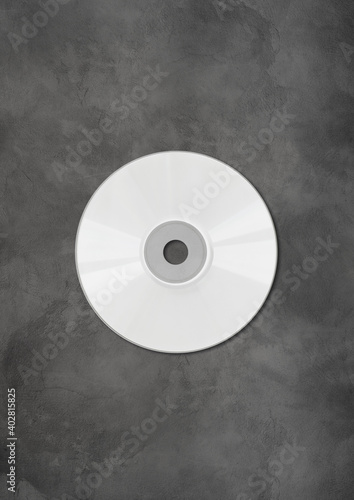 White CD - DVD mockup template isolated on concrete background