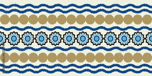 geometric ethnic pattern seamless. color oriental composition. vector illustration.design for wallpaper, background, fabric, curtain, carpet, clothing, ikat, batik.