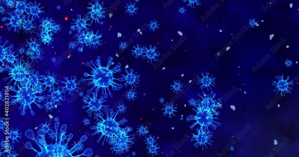 Coronavirus cells COVID-19 Infectious disease. Fast transmission of disease. High concentration of coronavirus. 3D rendering 3D illustration 3D rendering Coronavirus cells COVID-19 Infectious disease. Fast transmission of disease. High concentration of coronavirus. 3D rendering 3D illustration 3D rendering