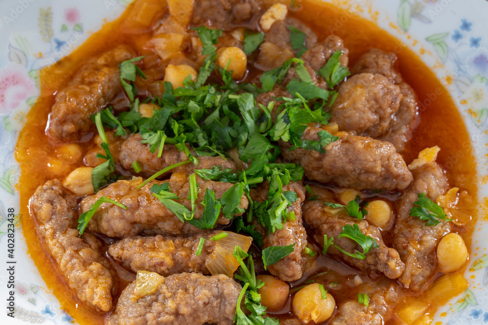 Turkish style meatballs with chickpeas - Milas region meatballs with lemon Turkish style meatballs with chickpeas - Milas region meatballs with lemon