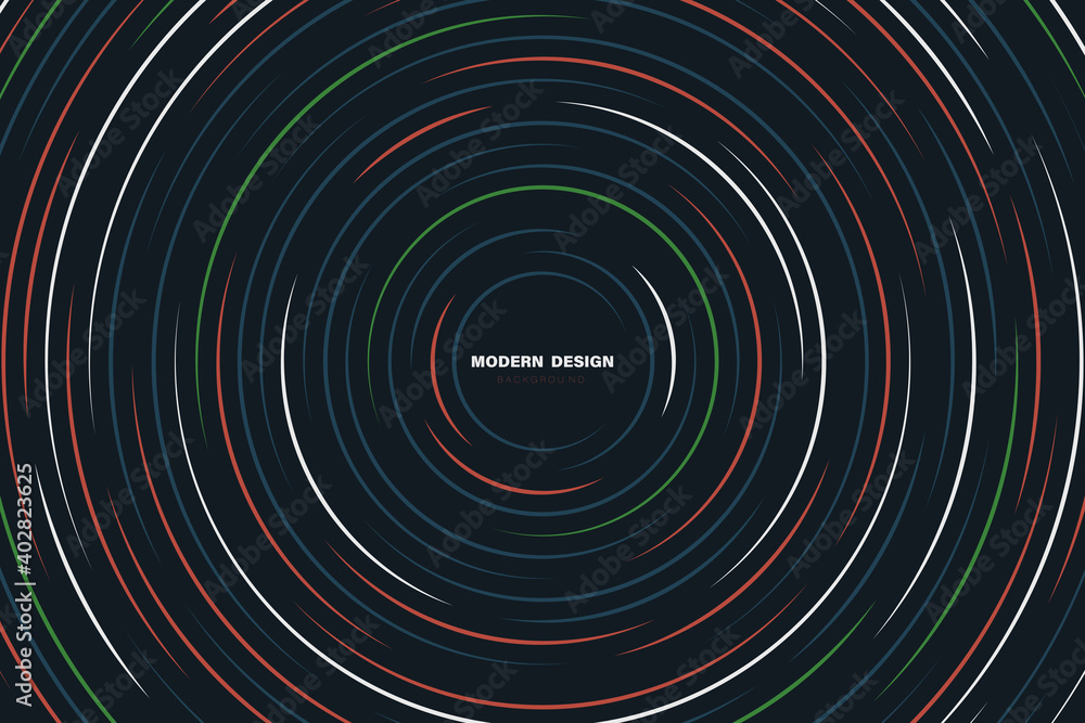 Abstract technology line circle of geometric overlapping cover template. Colorful design of center copy space of text design background. illustration vector Abstract technology line circle of geometric overlapping cover template. Colorful design of center copy space of text design background. illustration vector