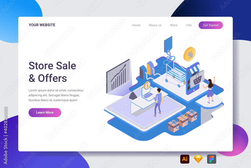 Store Sale Landing Page