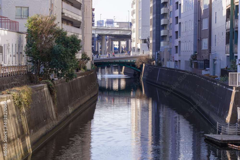 東京都文京区後楽園の街並みの景色