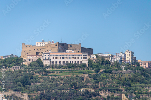 S. Elmo castle in the city of Naples, Italy