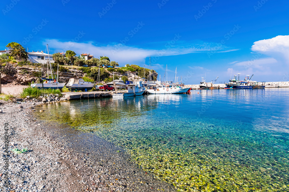 Fototapeta premium Saip Alti fisher shelter in Karaburun