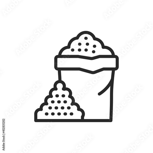 Bulk materials color line icon. Pictogram for web page, mobile app, promo.
