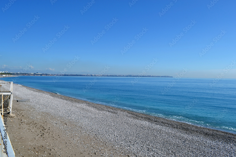 Konyaaltı Beach view in antalya