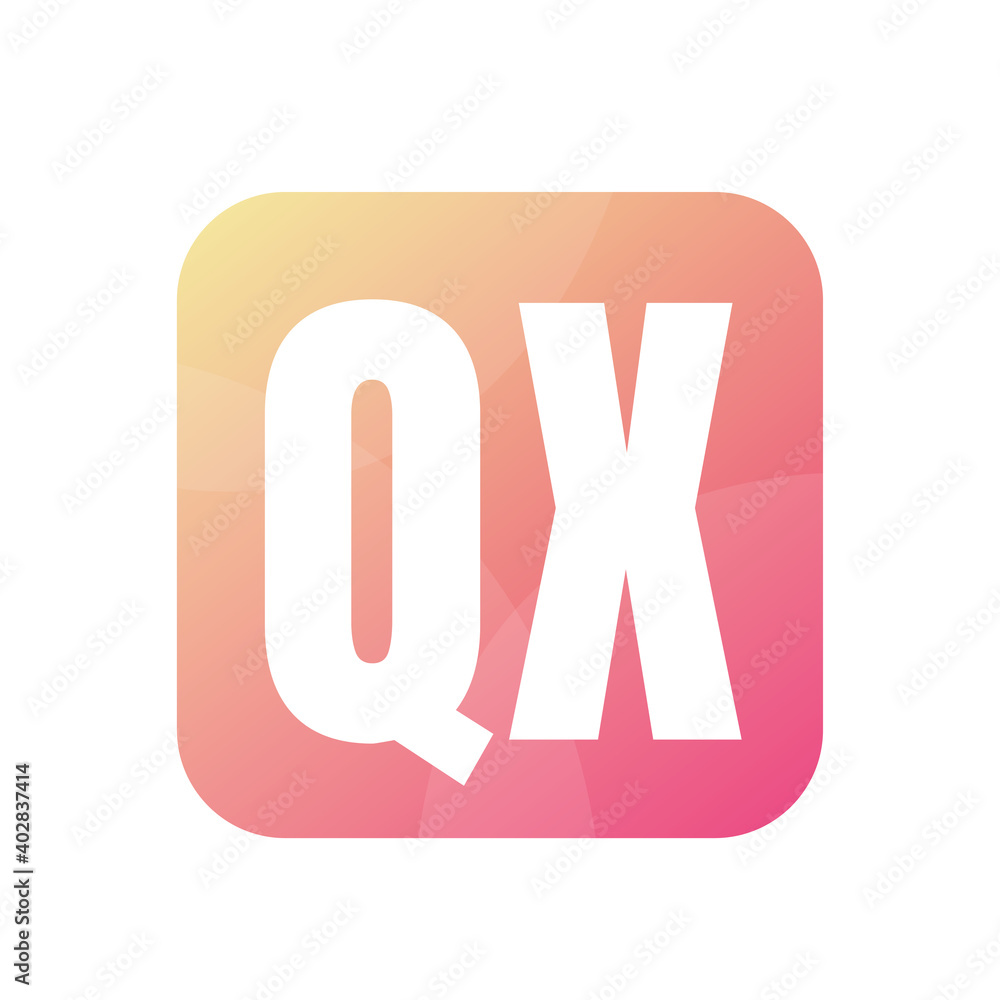 QX Letter Logo Design With Simple style QX Letter Logo Design With Simple style