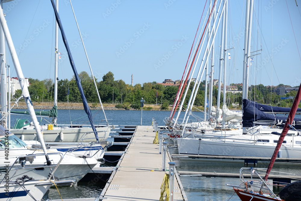Fototapeta premium Marina in Karlskrona, Schweden