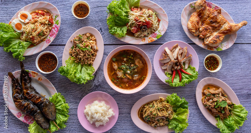 Thai Northeastern Spicy Food Selections