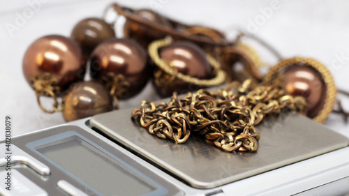 Wallpaper Mural Women's Long Beads on scales Torontodigital.ca