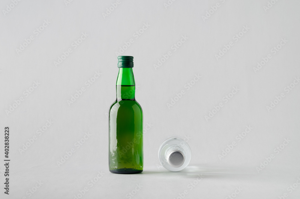 Miniature Spirits / Liquor Bottle Mock-Up - Two Bottles Miniature Spirits / Liquor Bottle Mock-Up - Two Bottles