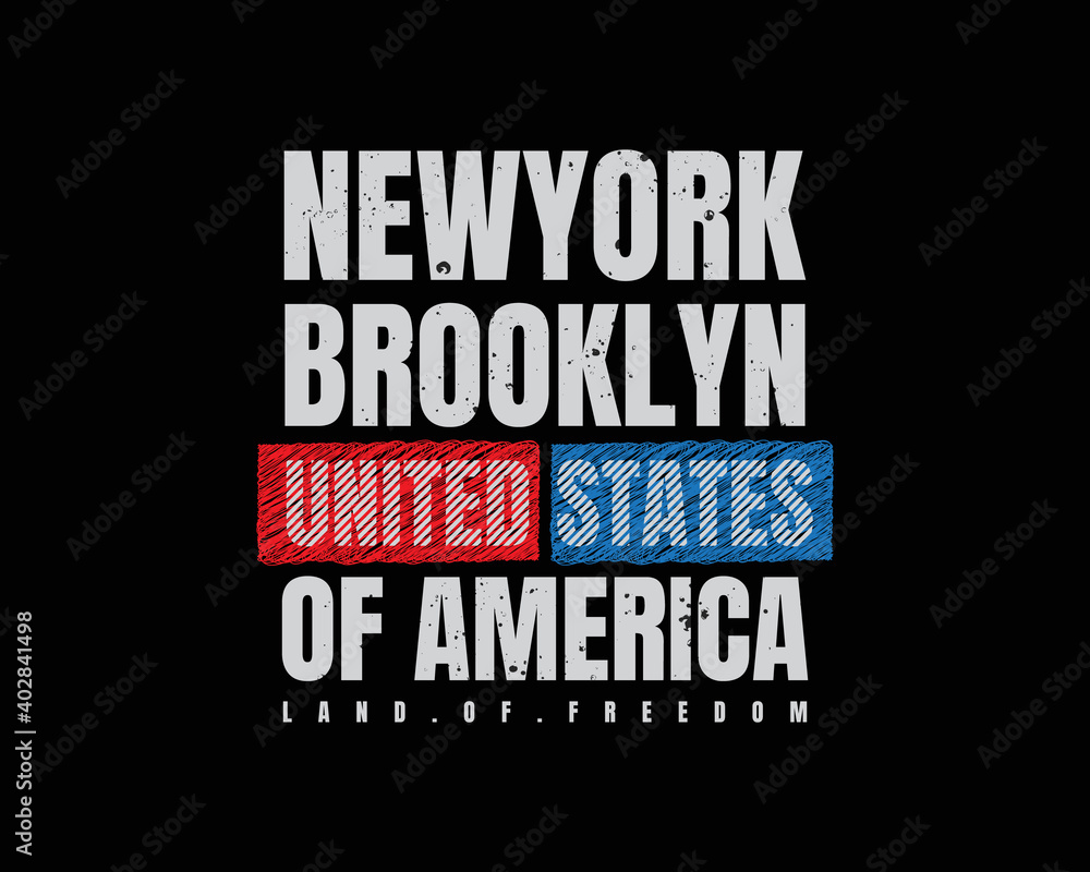 Vector illustration of new york brooklyn typography. great for the design of t-shirts, shirts, hoodies, hats etc. Vector illustration of new york brooklyn typography. great for the design of t-shirts, shirts, hoodies, hats etc.