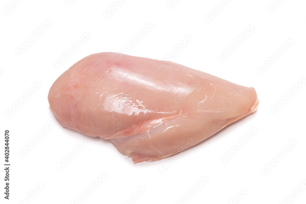 Raw chicken fillet isolated on white background. Raw chicken fillet isolated on white background.