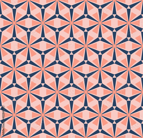 Abstract seamless pattern with geometric shapes