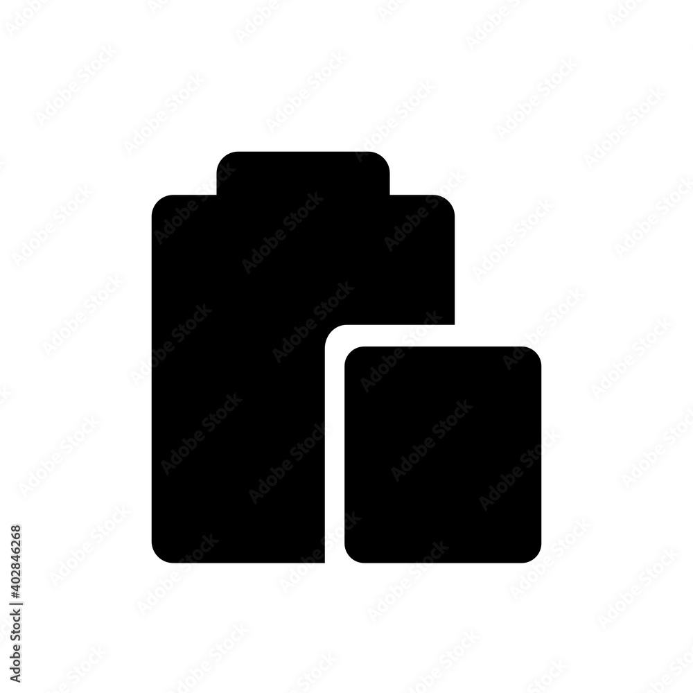 Paste user interface icon in glyph style Paste user interface icon in glyph style