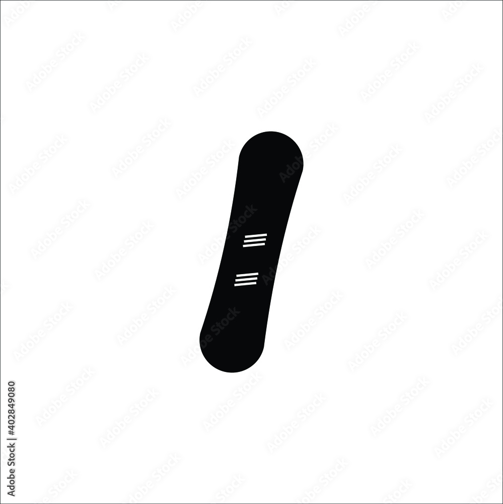 Winter Skateboard sport vector icon