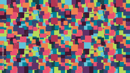 Virtual background for video conferencing. Color block pattern. Blocks of different sizes. Template for courses or webinars