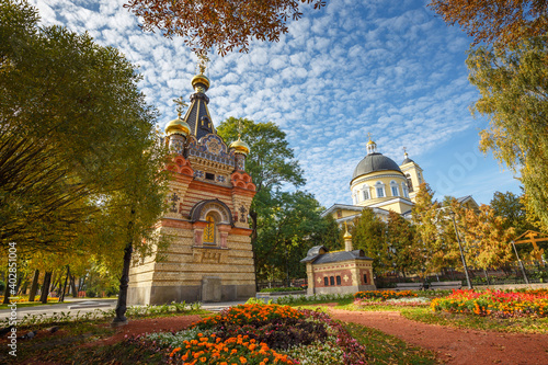 Old orthodox church in Belarus photo