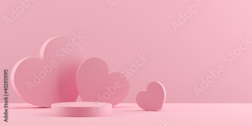 Abstract background minimal style for branding product presentation on Valent...