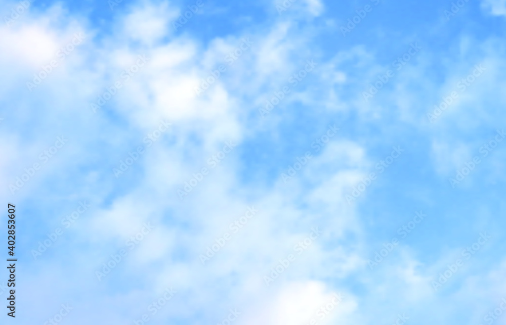 blue sky with clouds. realistic vector cloudy sky blue sky with clouds. realistic vector cloudy sky