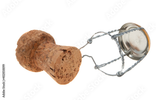 champagne cork isolated