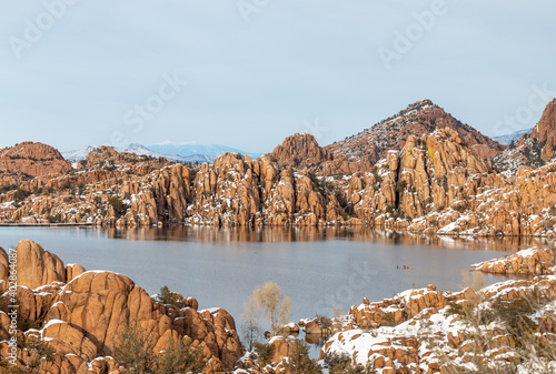 Winter Landscape at Watson lake Prescott Arizona